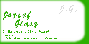 jozsef glasz business card